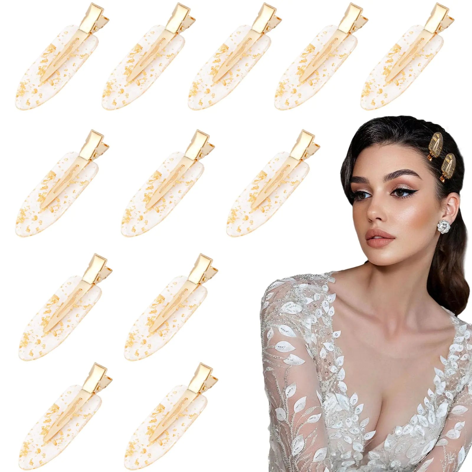 The Emma Clip - 12PCS No Bend Non Crease Hair Clips